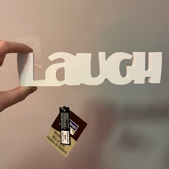 “Laugh” Wooden Word Art/Decor piece - Picture 4 of 5